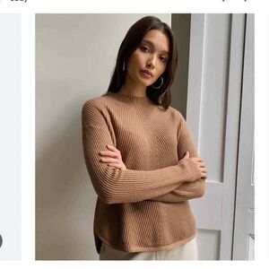 Aritzia Babaton Chalmers Sweater Brown Extra Small